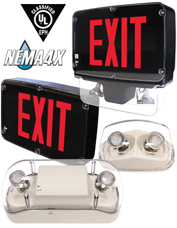 New NEMA 4X, UL-EPH Classified Emergency Lighting from Barron Lighting Group