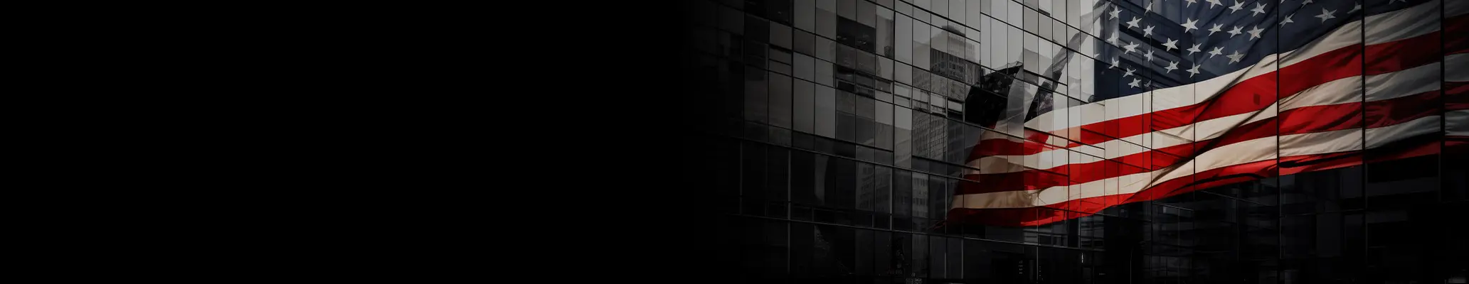 Barron Lighting Group industrial architectural backdrop featuring an integrated American Flag for desktop BAA and BABA compliant lighting indexing.