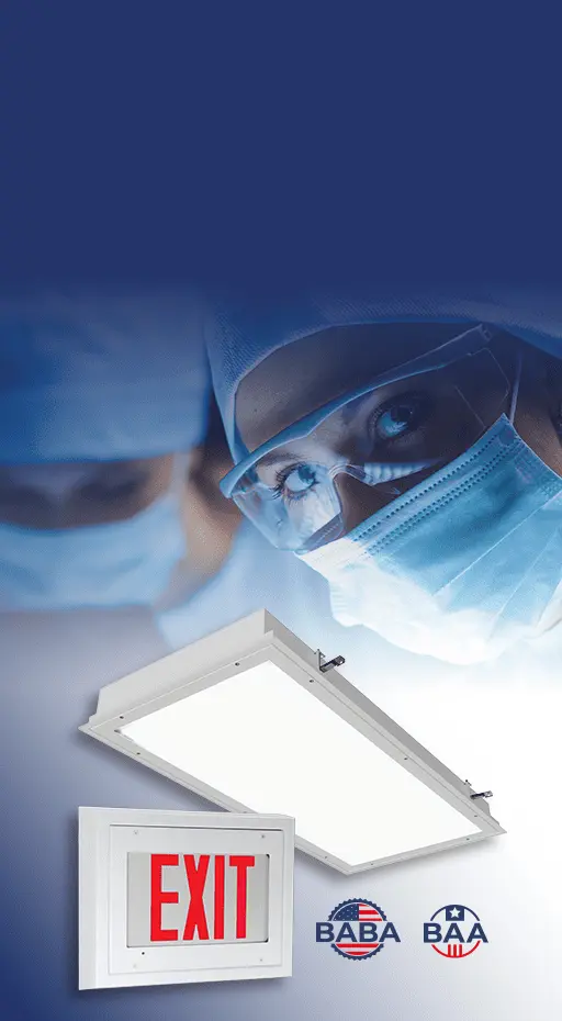 Specialized lighting fixtures for behavioral health facilities, correctional institutions, medical environments, and cleanrooms