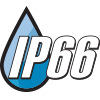 IP66 Rated for protection from high pressure water jets from any direction