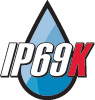 IP69K Rated for protection from high pressure water jets from any direction