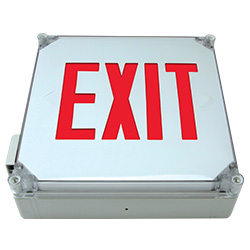 VRC Series Wet Location Rated LED Exit