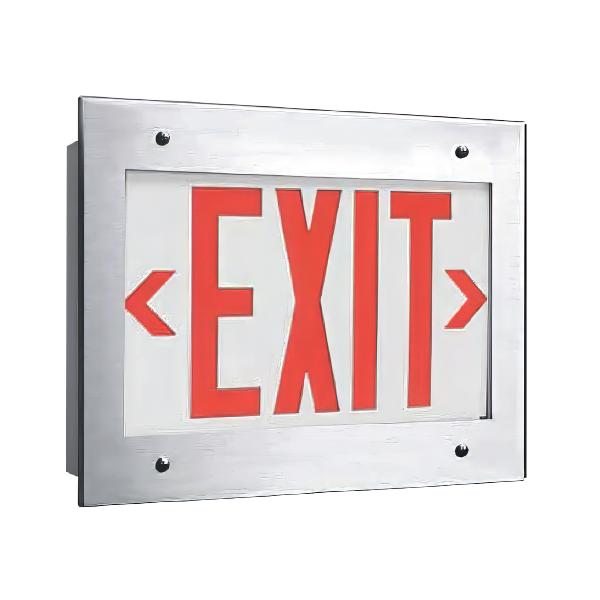 LCER Series Lab/Cleanroom Recessed LED Exit