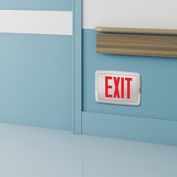 Low Level, Thermoplastic, LED Combo Exit/EM Unit - Application - preview image
