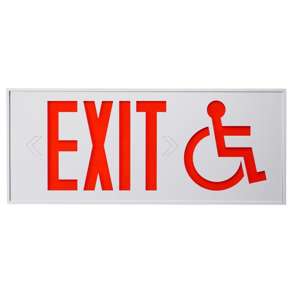 MA400E Series Wheelchair Accessible Aluminum LED Exit
