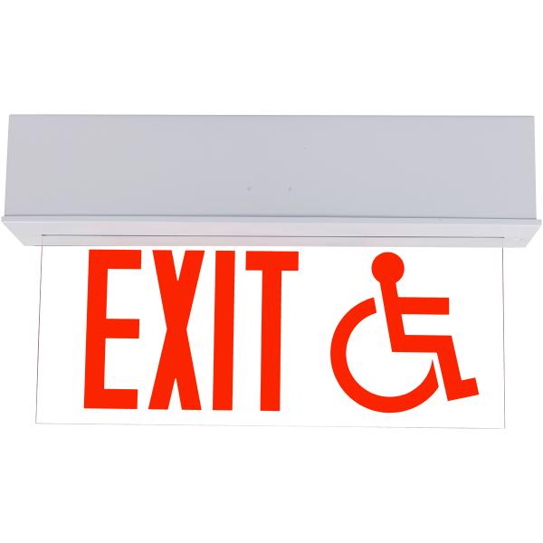 MA900E Series Surface or Recessed Mount Wheelchair Accessible Edge-lit Exit