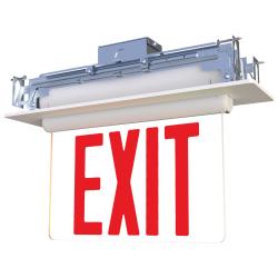 P900U-RG Series Universal Swivel Mount, Field-Switchable Red/Green LED Edge-Lit Exit