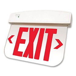 QXEDGP Series Thermoplastic Edge-lit Exit Sign