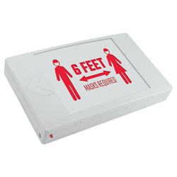 VEX-SD Series Thermoplastic Social Distancing Sign