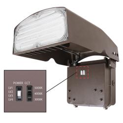 WTA-CP Series CCT & Power Switchable Adjustable LED Wallpack