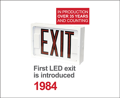 First LED exit sign is introduced