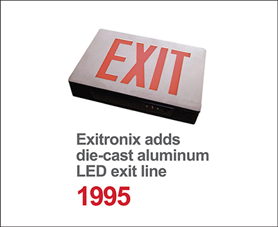 Exitronix adds die-cast aluminum LED exit line