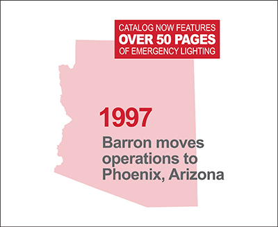 Barron moves operations to Phoenix, AZ.