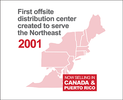 First offsite distribution center created to serve the Northeast